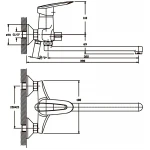 Смеситель для ванны Haiba Disk 006 (HB0054)