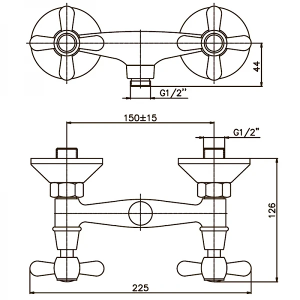 Смеситель для душа Haiba Dominox 003 (HB0060)