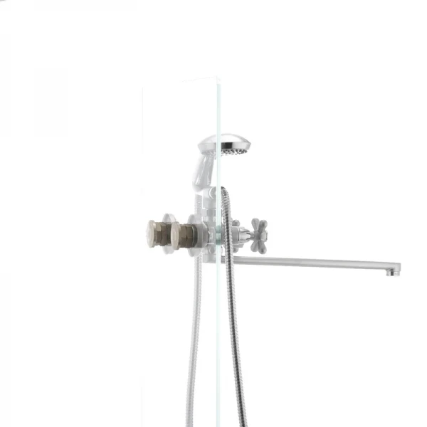 Смеситель для ванны Haiba Dominox 140 матовый (HB0063)