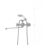 Смеситель для ванны Haiba Dominox 140 матовый (HB0063)