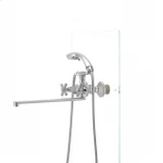 Смеситель для ванны Haiba Dominox 140 матовый (HB0063)