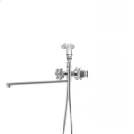 Смеситель для ванны Haiba Dominox 140 матовый (HB0063)