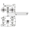 Смеситель для ванны Haiba Dominox 140 (HB0064)