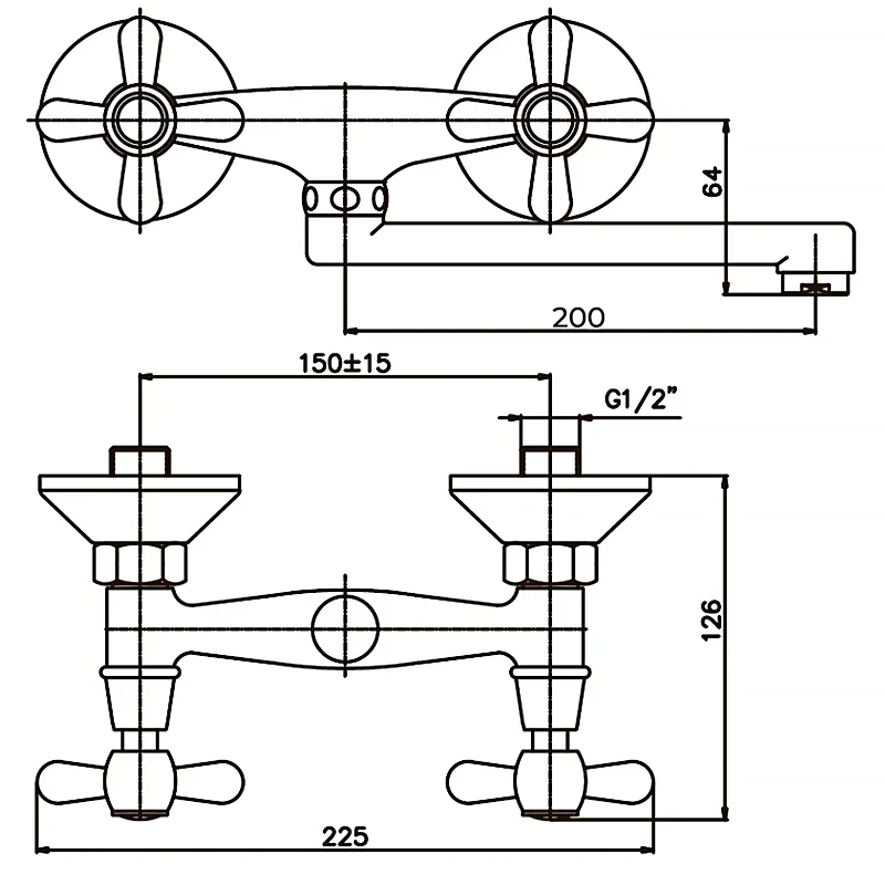 Смеситель для кухни Haiba Dominox 361 (HB0094)