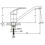 Смеситель для кухни Haiba Fabio 555 (HB0105)