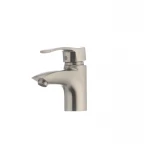 Змішувач для умивальника Haiba Focus 001 латунний одноважільний, колір нержавіюча сталь (HB0109)