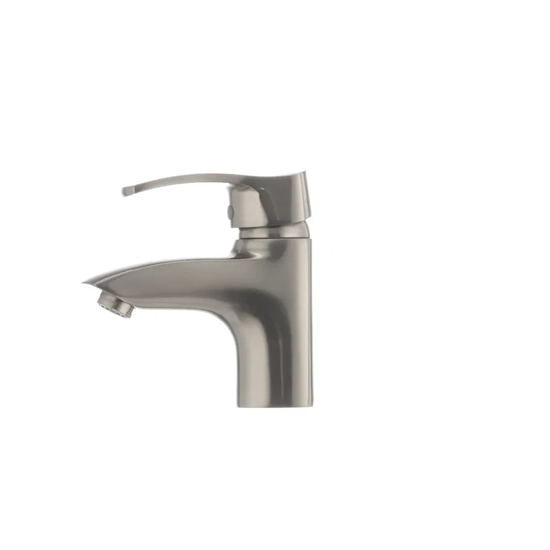 Змішувач для умивальника Haiba Focus 001 нержавіюча сталь (HB0109)