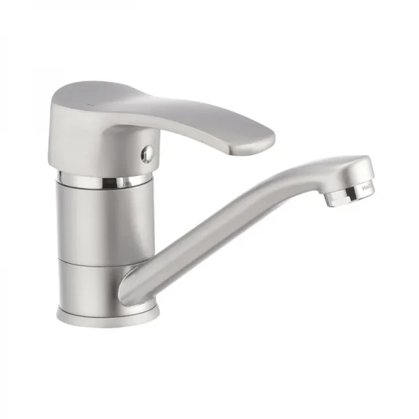 Смеситель для умывальника Haiba Focus 004 матовый (излив 15 см) (HB0116)