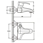 Смеситель для ванны Haiba Focus 009 матовый (HB0125)