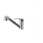 Смеситель для кухни Haiba Focus 014 с выдвижной лейкой (HB0129)