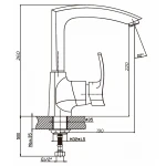Смеситель для кухни Haiba Focus 018 матовый (HB0130)