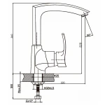 Смеситель для кухни Haiba Focus 018 (HB0132)