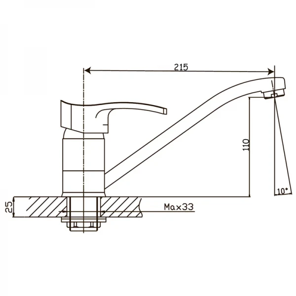 Смеситель для кухни Haiba Focus 555 (HB0134)