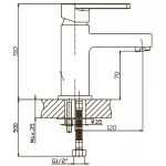 Смеситель для умывальника Haiba Gudini 001 (HB0145)