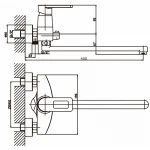 Смеситель для ванны Haiba Gudini 006 (HB0148)