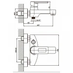 Смеситель для ванны Haiba Gudini 009 (HB0149)
