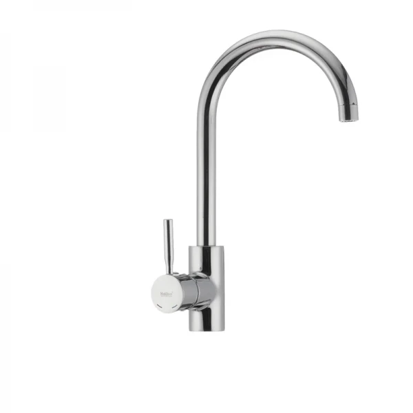 Змішувач для кухні Haiba Hans 011 латунний, хром, з високим поворотним виливом (HB0168)