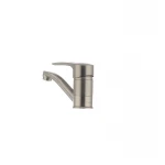 Змішувач для умивальника Haiba Hansberg 004 латунний під нержавіючу сталь з виливом 15 см (HB0190)