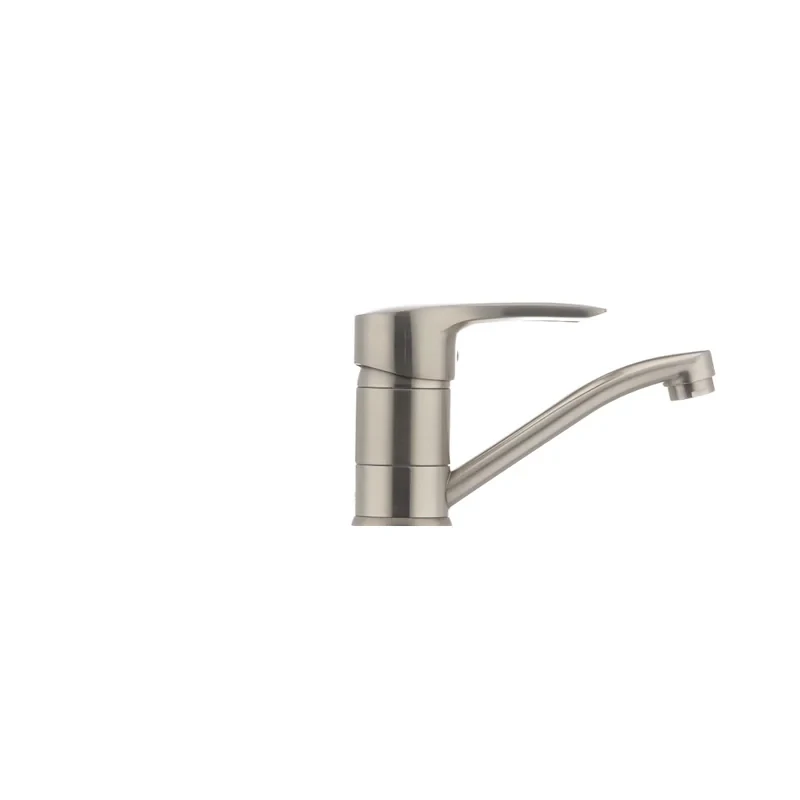 Змішувач для умивальника Haiba Hansberg 004 нержавейка (вилив 15 см) (HB0190)