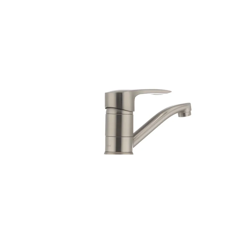 Змішувач для умивальника Haiba Hansberg 004 нержавейка (вилив 15 см) (HB0190)