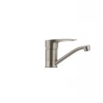 Смеситель для умывальника Haiba Hansberg 004 нержавейка (излив 15 см) (HB0190)