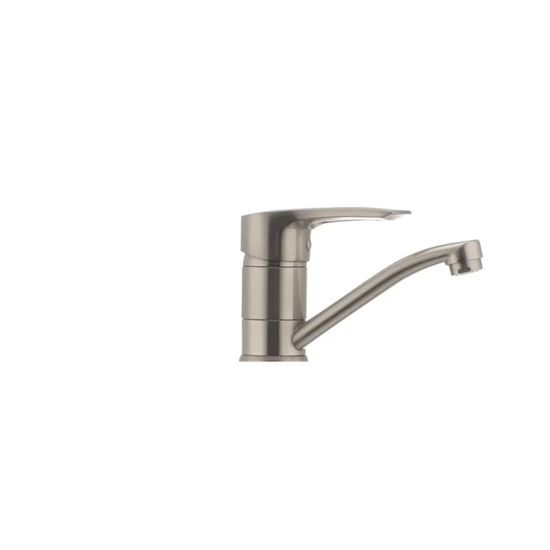 Змішувач для умивальника Haiba Hansberg 004 нержавейка (вилив 15 см) (HB0190)