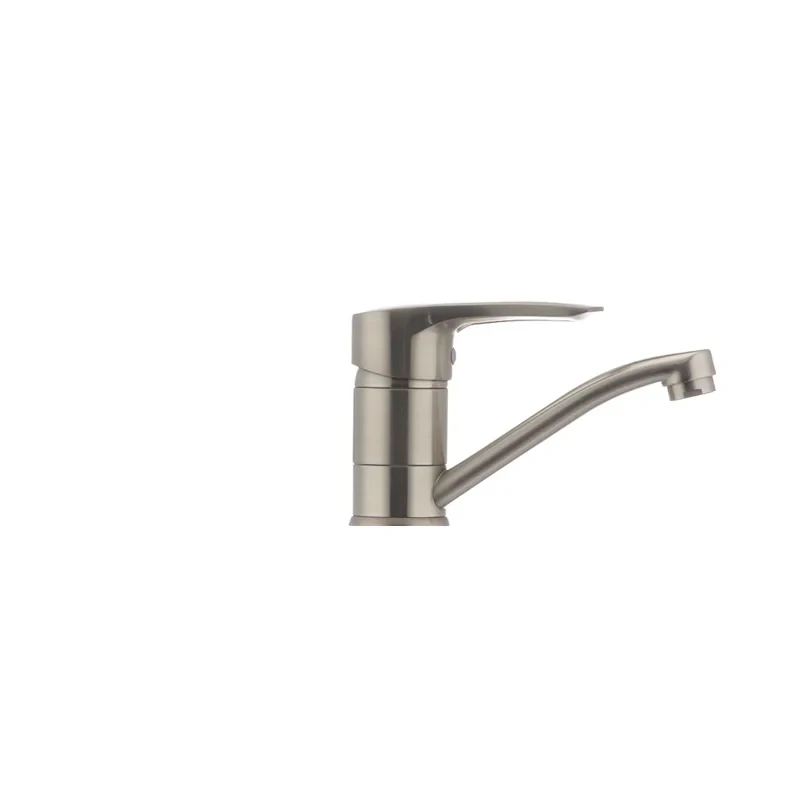 Змішувач для умивальника Haiba Hansberg 004 нержавейка (вилив 15 см) (HB0190)