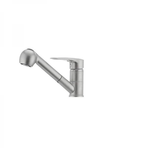 Смеситель для кухни Haiba Hansberg 014 матовый с выдвижной лейкой (HB0207)