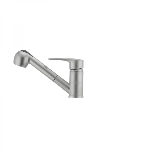 Смеситель для кухни Haiba Hansberg 014 матовый с выдвижной лейкой (HB0207)