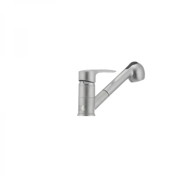 Смеситель для кухни Haiba Hansberg 014 матовый с выдвижной лейкой (HB0207)