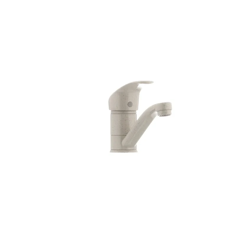 Змішувач для умивальника Haiba Mars 004 (вилив 15 см) бежевий (HB0251)