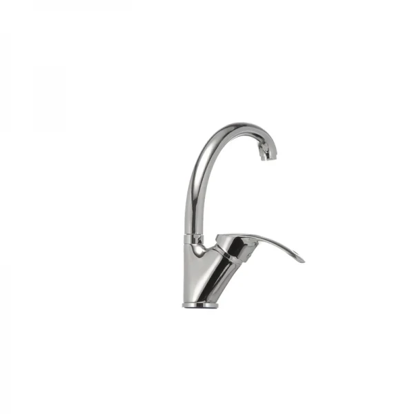 Смеситель для кухни Haiba Mars 011 латунный хром с высоким поворотным изливом (HB0264)