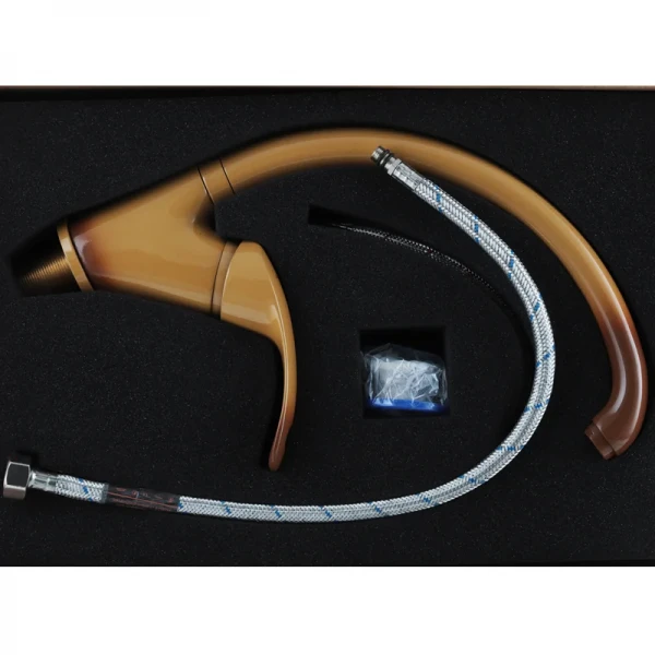 Смеситель для кухни Haiba Mars 777 коричневый (HB0272)