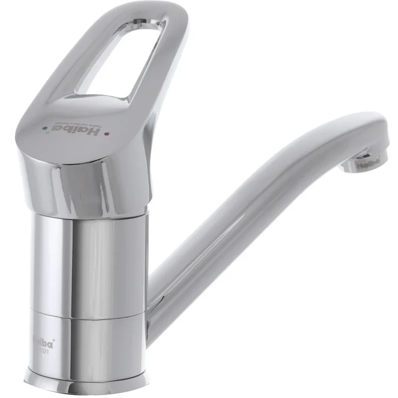 Смеситель для умывальника Haiba Opus 555 (излив 15 см) (HB0336)