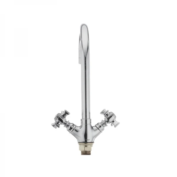Змішувач для кухні Haiba ZEUS 275 латунний хром, двохвентильний з високим поворотним виливом (HB0438)