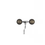 Змішувач для кухні настінний Haiba Zeus 361 латунний хром, двовентильний, з поворотним виливом 220 мм (HB0439)