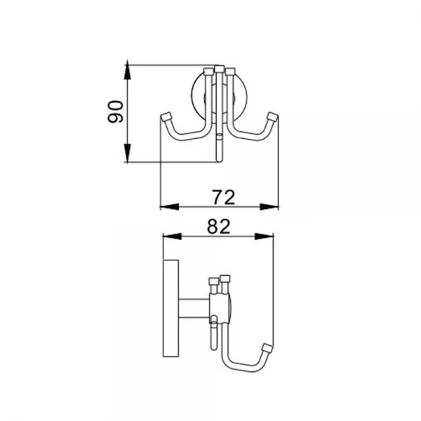 Крючок тройной Haiba HB1705-3 (HB0464)