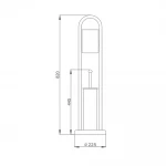 Ерш напольный с бумагодержателем Haiba HB903 (HB0506)