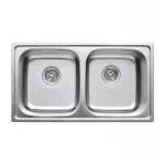 Мийка кухонна Haiba 78x43 Double (decor) (HB0567)