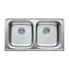 Мойка кухонная Haiba 78x43 Double (Satin) (HB0569)