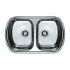Мойка кухонная Haiba 80x49 Double (decor) (HB0572)