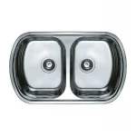 Мойка кухонная Haiba 80x49 Double (decor) (HB0572)