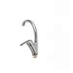 Смеситель для кухни Haiba Magic 777 с черной ручкой (HB0660)