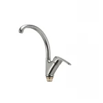 Смеситель для кухни Haiba Magic 777 с черной ручкой (HB0660)