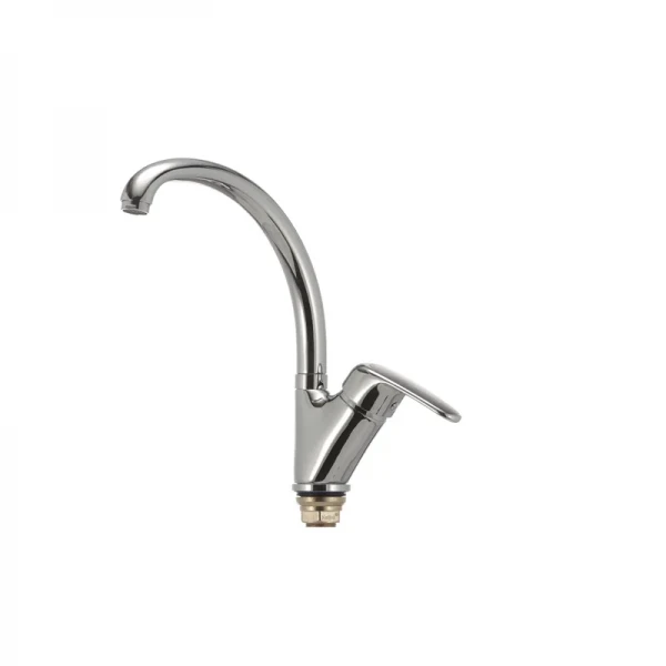 Смеситель для кухни Haiba Magic 777 с черной ручкой (HB0660)