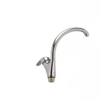 Смеситель для кухни Haiba Magic 777 с черной ручкой (HB0660)