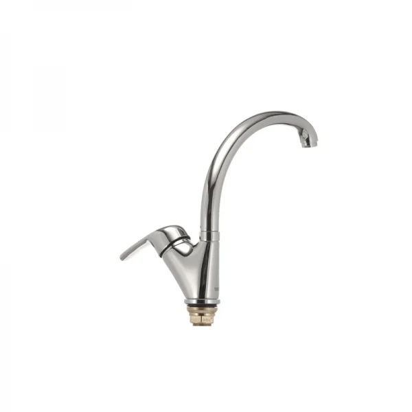 Смеситель для кухни Haiba Magic 777 с черной ручкой (HB0660)