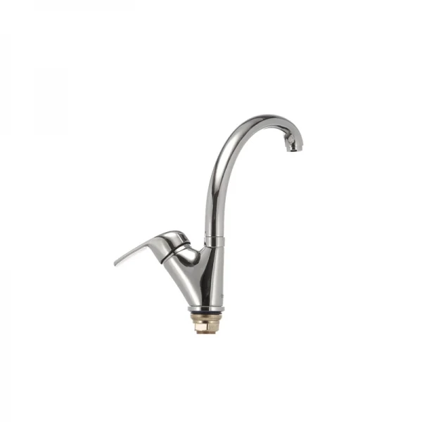 Смеситель для кухни Haiba Magic 777 с черной ручкой (HB0660)