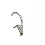 Смеситель для кухни Haiba Magic 777 с черной ручкой (HB0660)