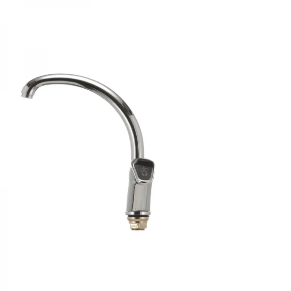 Смеситель для кухни Haiba Magic 777 с черной ручкой (HB0660)